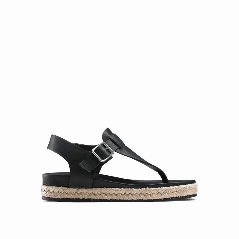 Russell And Bromley Surfside Ženske Espadrile Crne | EQB7919BU