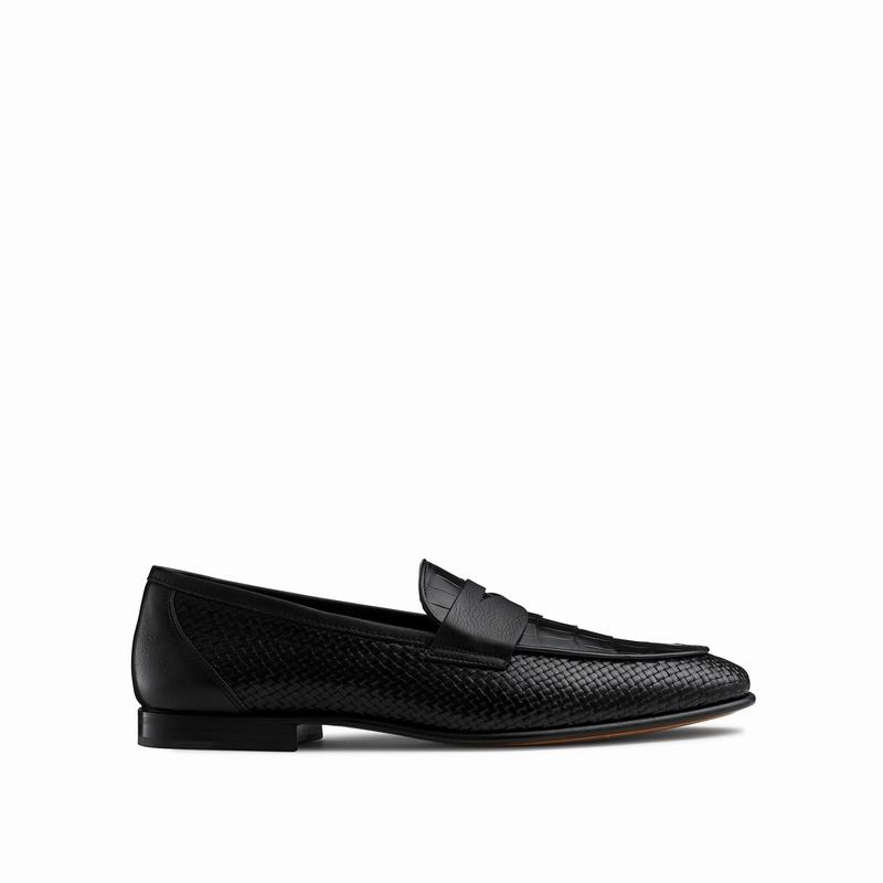 Russell And Bromley Yari Muške Mokasinke Crne | DTU92PY